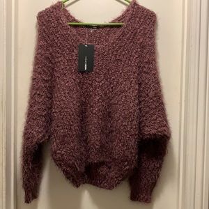 Plum cuddle up with me sweater